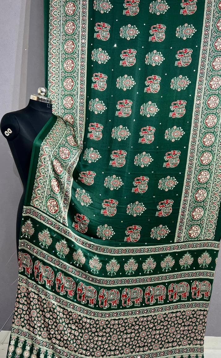 Ajrakh saree AS003